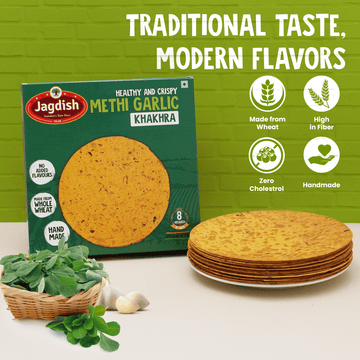 Methi Garlic Khakhra